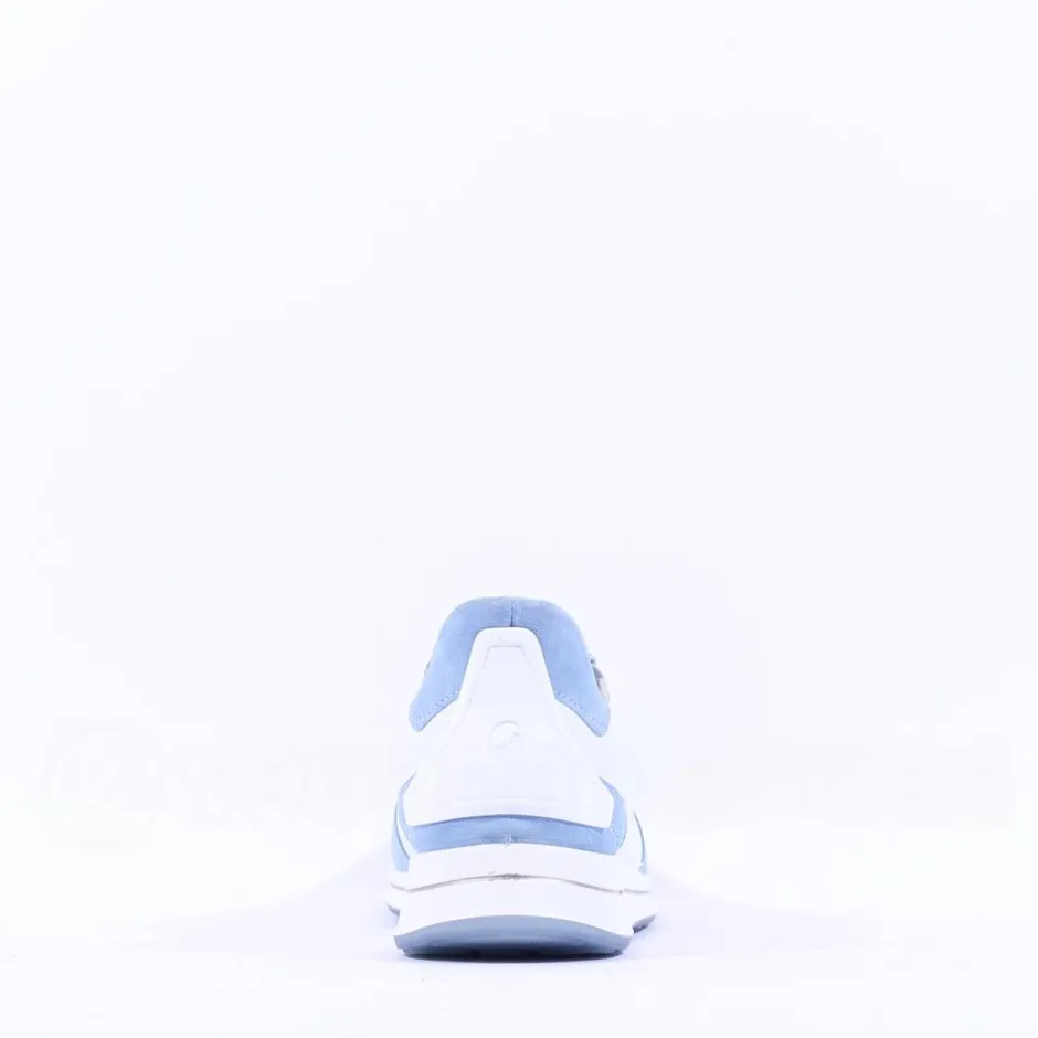 Women Ara Osaka 2.0 Bungee Lace Easy Slip On - White Blue