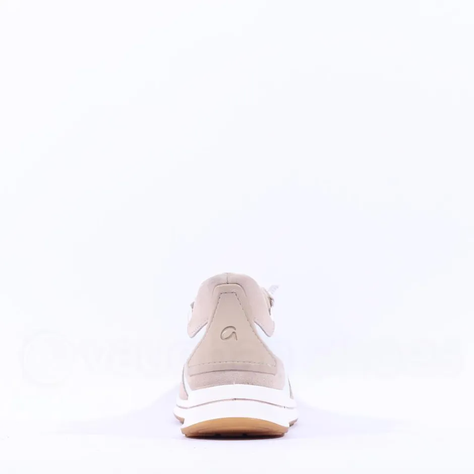 Women Ara Osaka 2.0 Bungee Lace Easy Slip On - White Beige