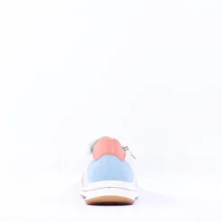 Women Ara Osaka Comfort Laced Trainer Side Zip - Pastel Multi