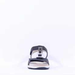 Women Ara Osaka Metal Plate Velcro Sandal - Navy