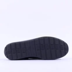 Women Ara Osaka Side Zip Ribbon Lace Trainer - Black Shimmer