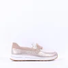 Women Ara Osaka Slip On Buckle Wedge - Beige Gold