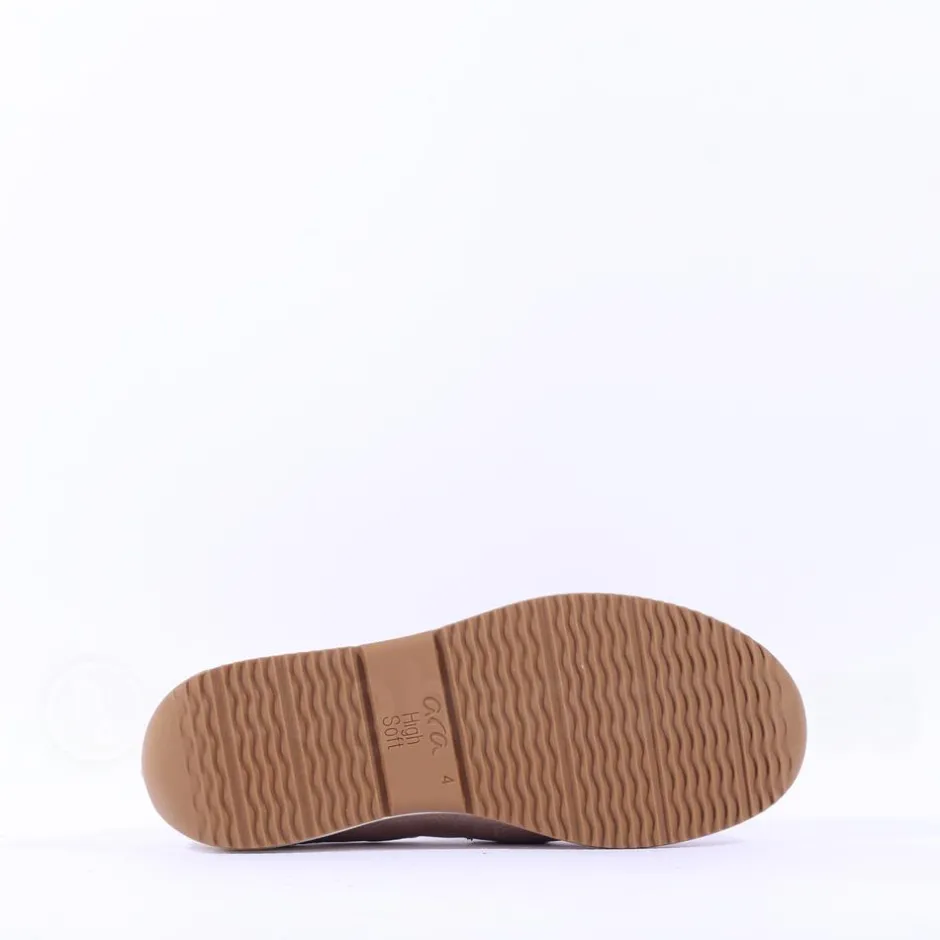 Women Ara Osaka Slip On Link Wedge - Gold Leather