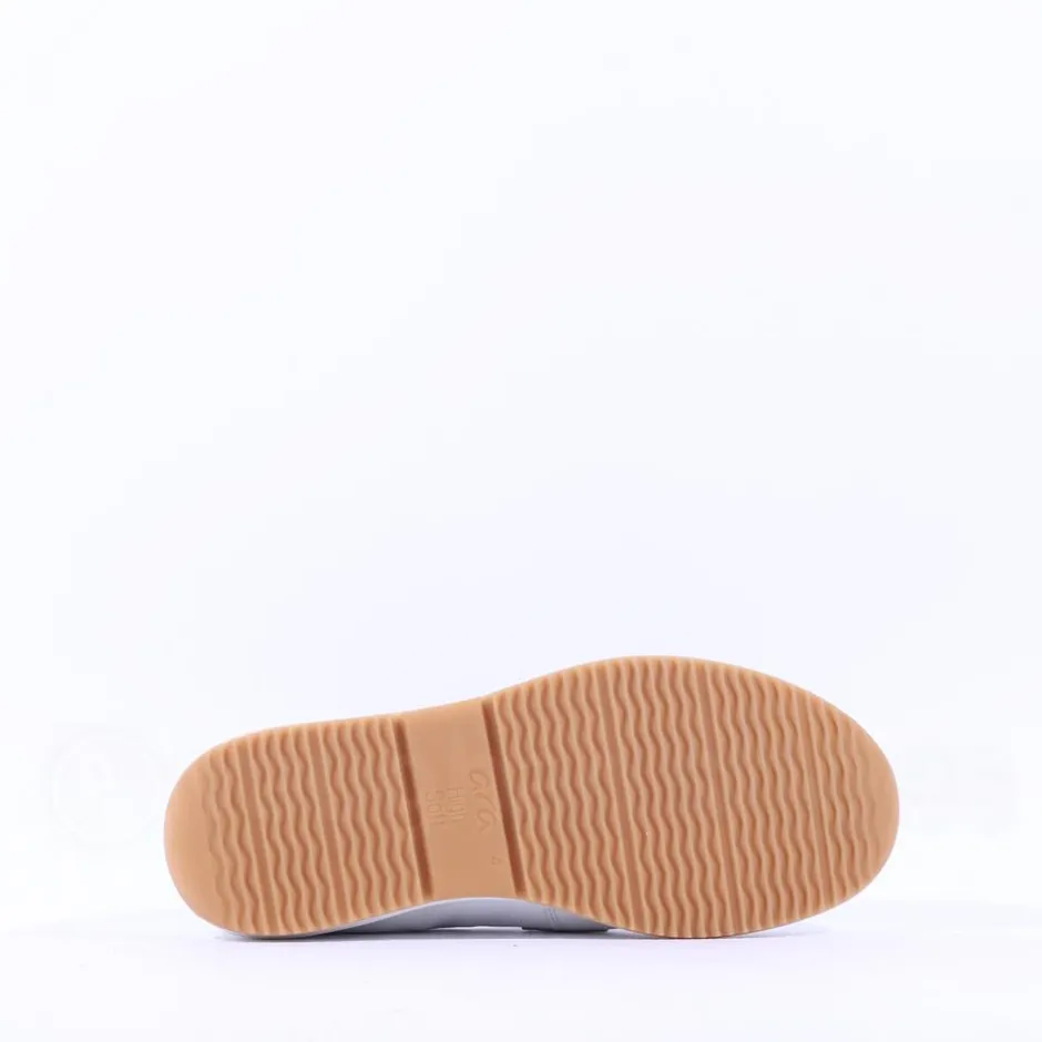 Women Ara Osaka Slip On Link Wedge - White Gold Leather