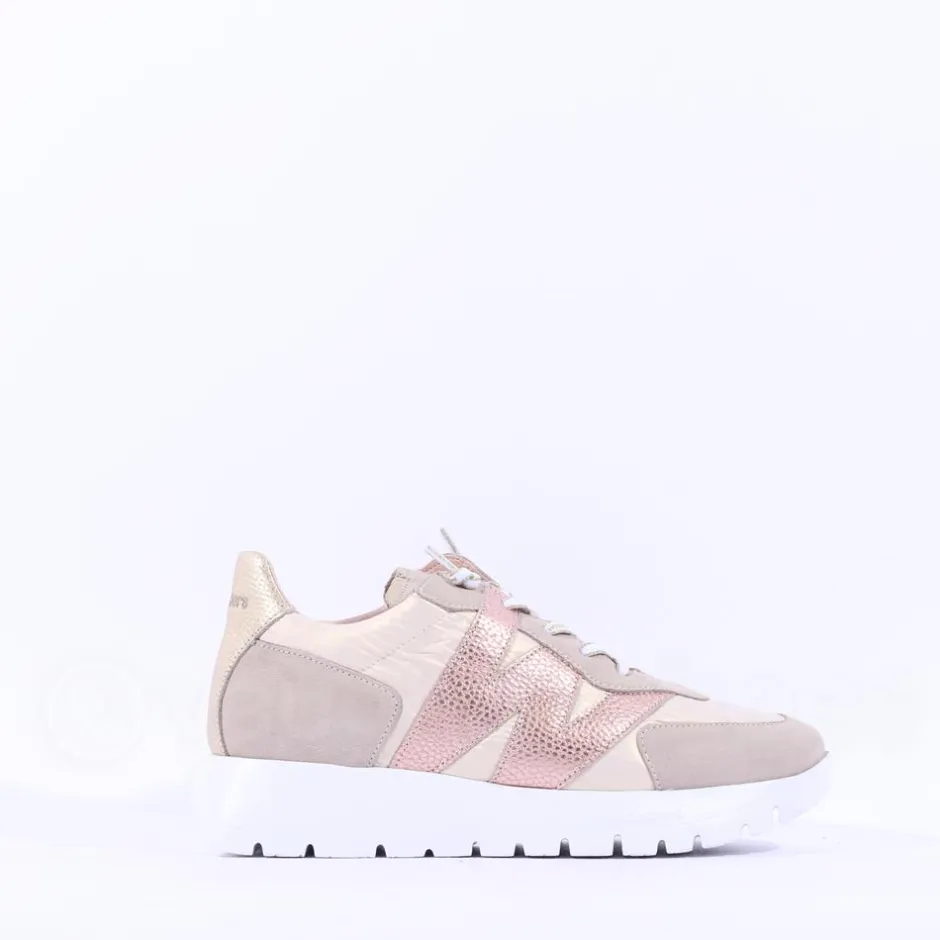 Women Wonders Oslo Bungee Lace W Trainer - Beige Gold