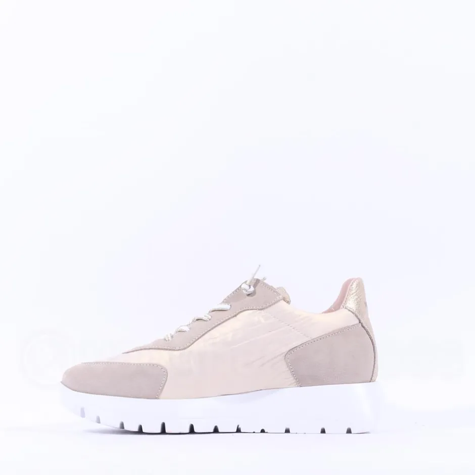 Women Wonders Oslo Bungee Lace W Trainer - Beige Gold