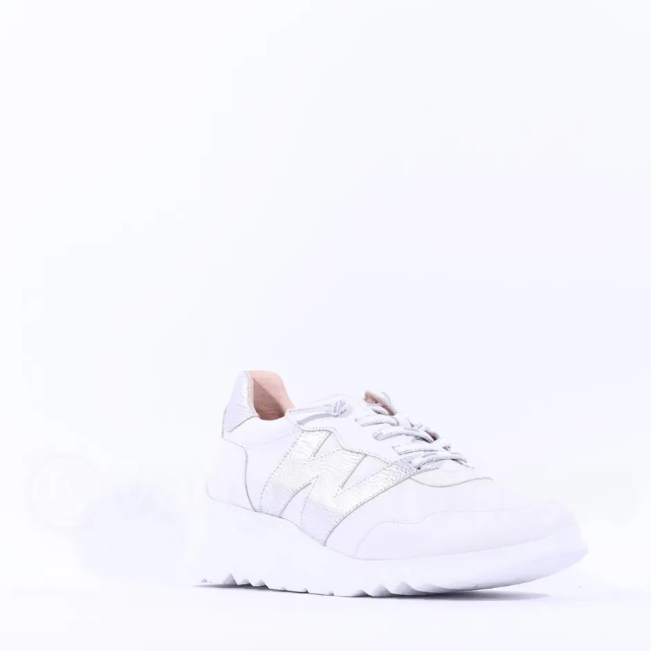 Women Wonders Oslo Bungee Lace W Trainer - White Silver