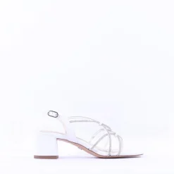Women Tamaris Paola Strappy Block Heel Sandal - White