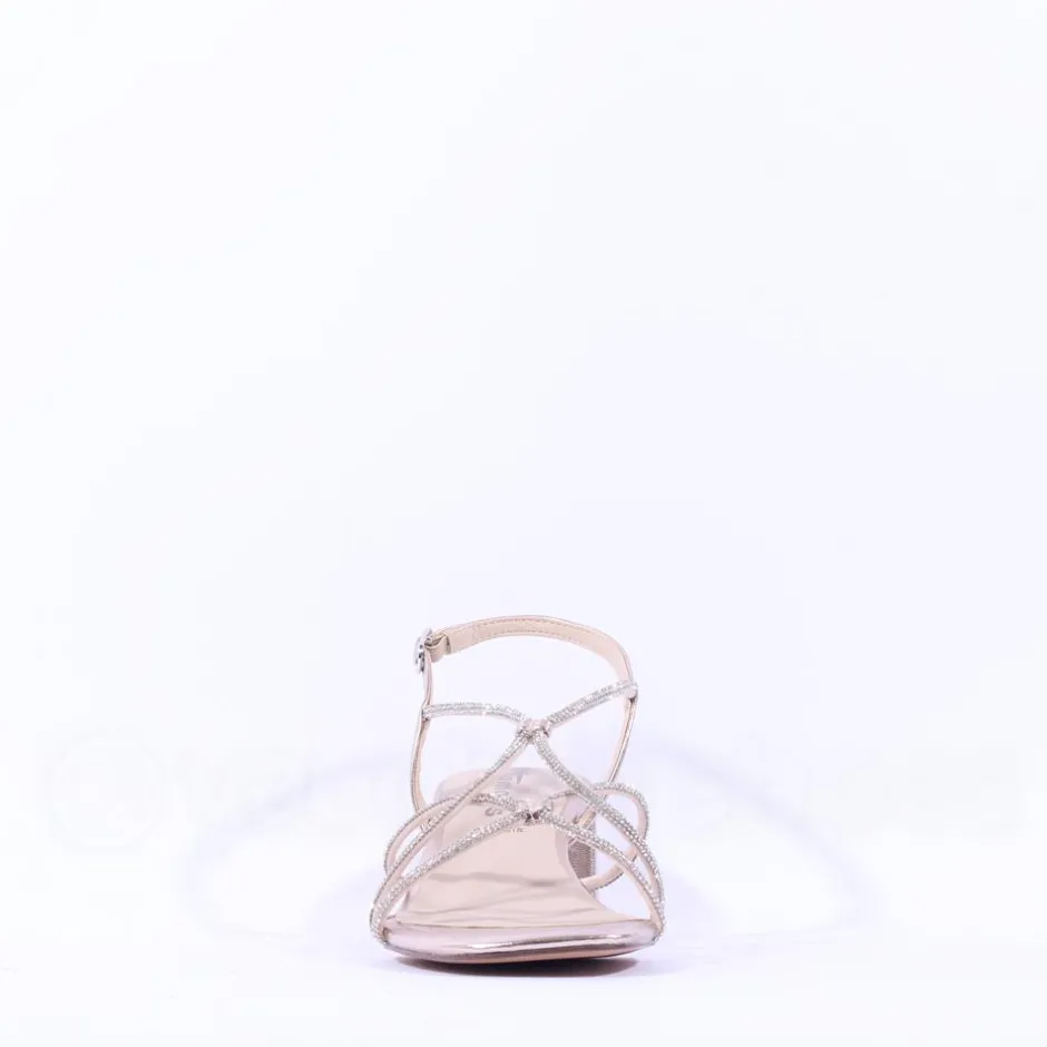 Women Tamaris Paola Strappy Block Heel Sandal - Gold