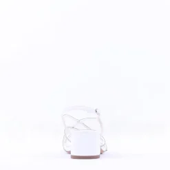 Women Tamaris Paola Strappy Block Heel Sandal - White