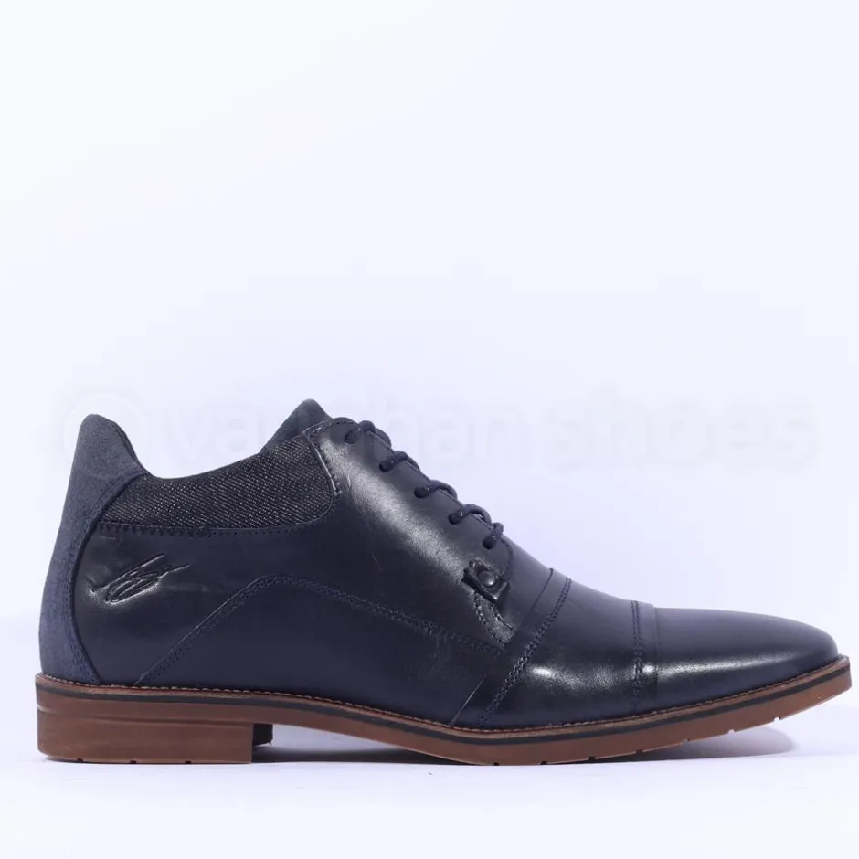 Tommy Bowe Parke Toe Cap Smart Boot - Navy Leather