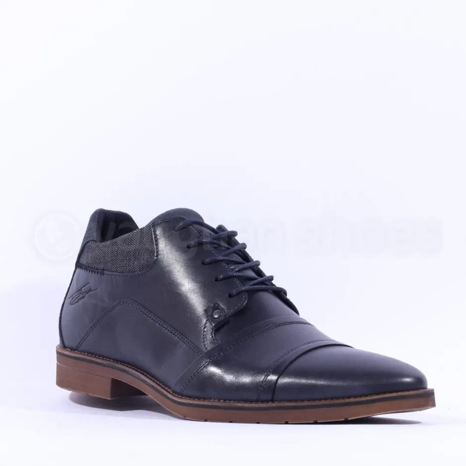 Tommy Bowe Parke Toe Cap Smart Boot - Navy Leather