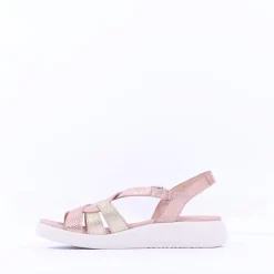 Women Wonders Paterna Strappy Sandal - Metallic Combi