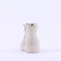 Women Paul Green Hidden Bungee Lace Hi Top - Biscuit Leather