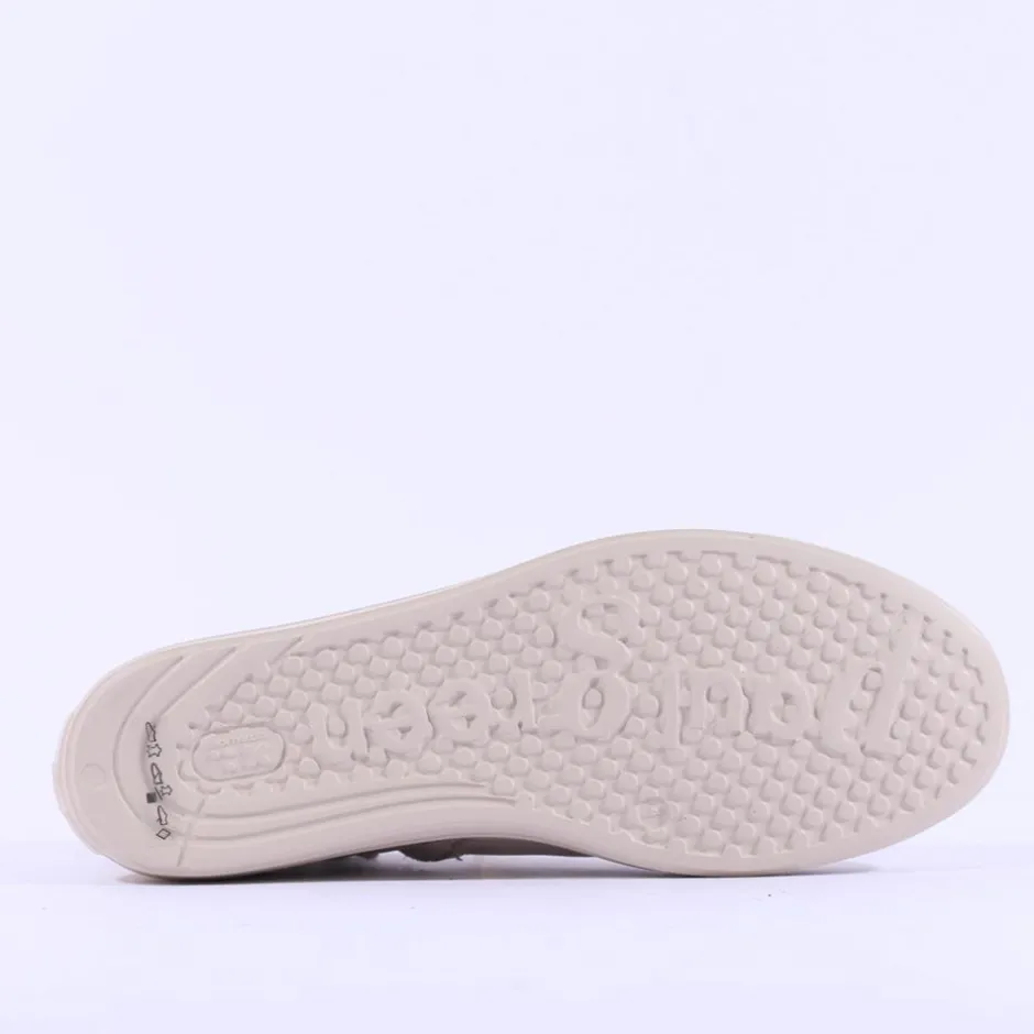 Women Paul Green Hidden Bungee Lace Hi Top - Biscuit Leather