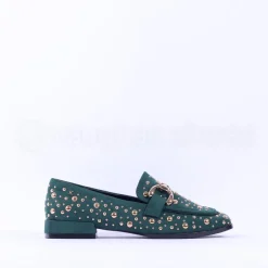 Women Kate Appleby Peniston Studded Loafer - Green Gold
