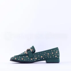 Women Kate Appleby Peniston Studded Loafer - Green Gold