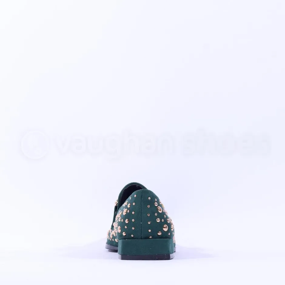Women Kate Appleby Peniston Studded Loafer - Green Gold