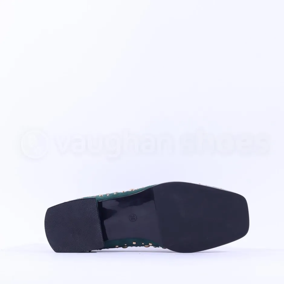Women Kate Appleby Peniston Studded Loafer - Green Gold
