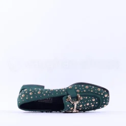 Women Kate Appleby Peniston Studded Loafer - Green Gold