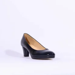 Women Gabor Platform Court Shoe Figaro - Navy