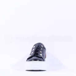 Women Marco Moreo Platform Frill Trainer - Black Leopard