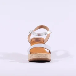 Women Oh My Sandals Platform Heel Slingback - Silver