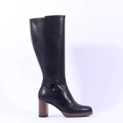 Women NeroGiardini Platform Knee High Boot - Black Leather