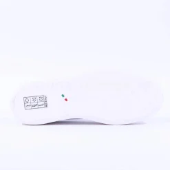 Women NeroGiardini Platform Laced Bow Trainer - White Gold Leather
