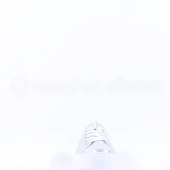 Women Paul Green Platform Laced Eyelet Trainer - Silver Shimmer