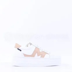Women Marco Moreo Platform Laced M Trainer - White Beige