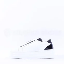 Women Marco Moreo Platform Laced M Trainer - White Black