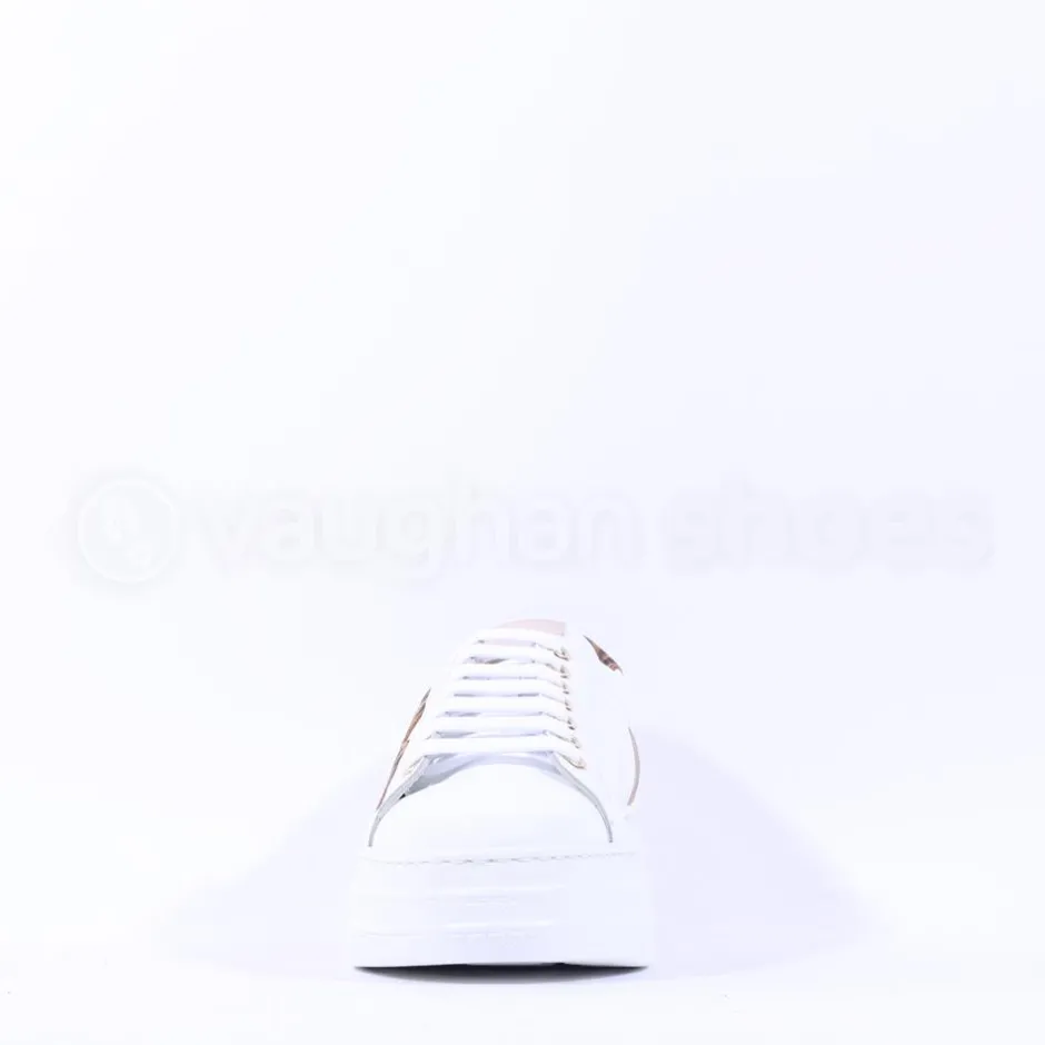 Women Marco Moreo Platform Laced M Trainer - White Leopard