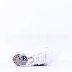 Women Marco Moreo Platform Laced M Trainer - White Leopard