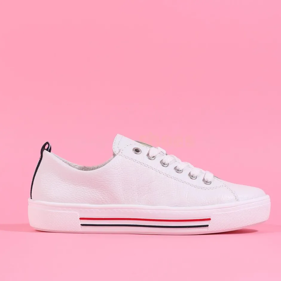 Women Remonte Platform Laced Shoe Harar - White