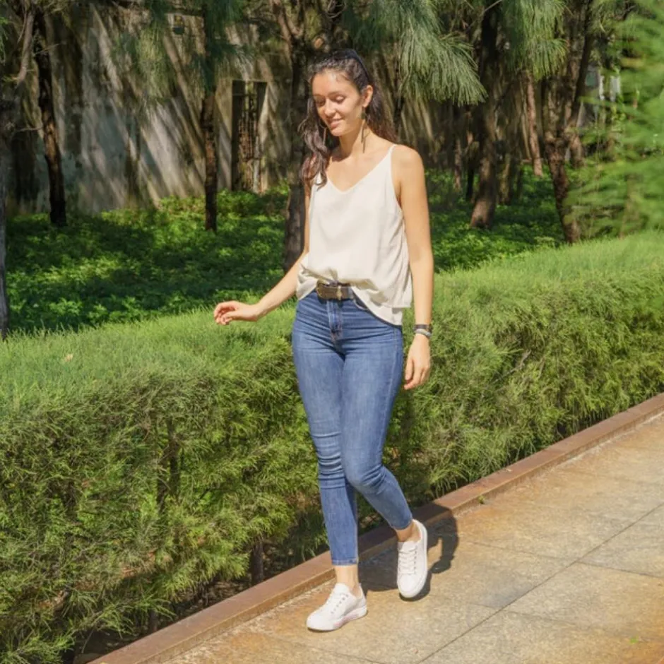 Women Remonte Platform Laced Shoe Harar - White