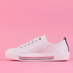 Women Remonte Platform Laced Shoe Harar - White