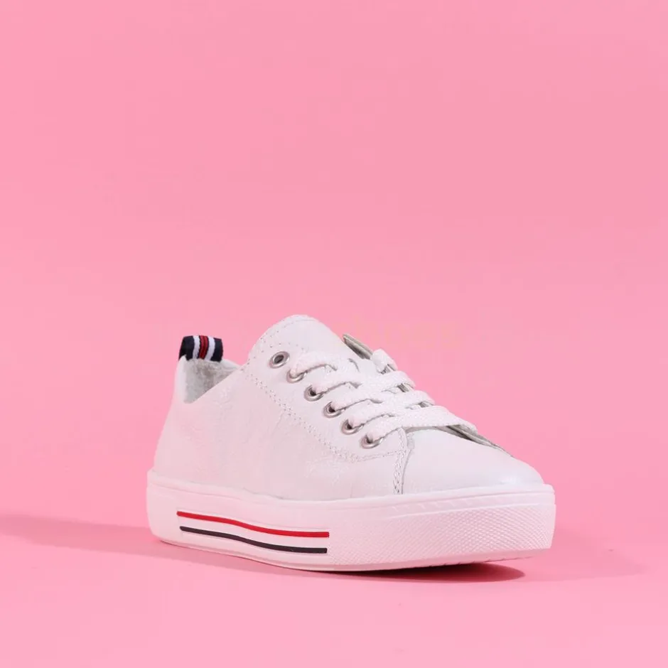 Women Remonte Platform Laced Shoe Harar - White