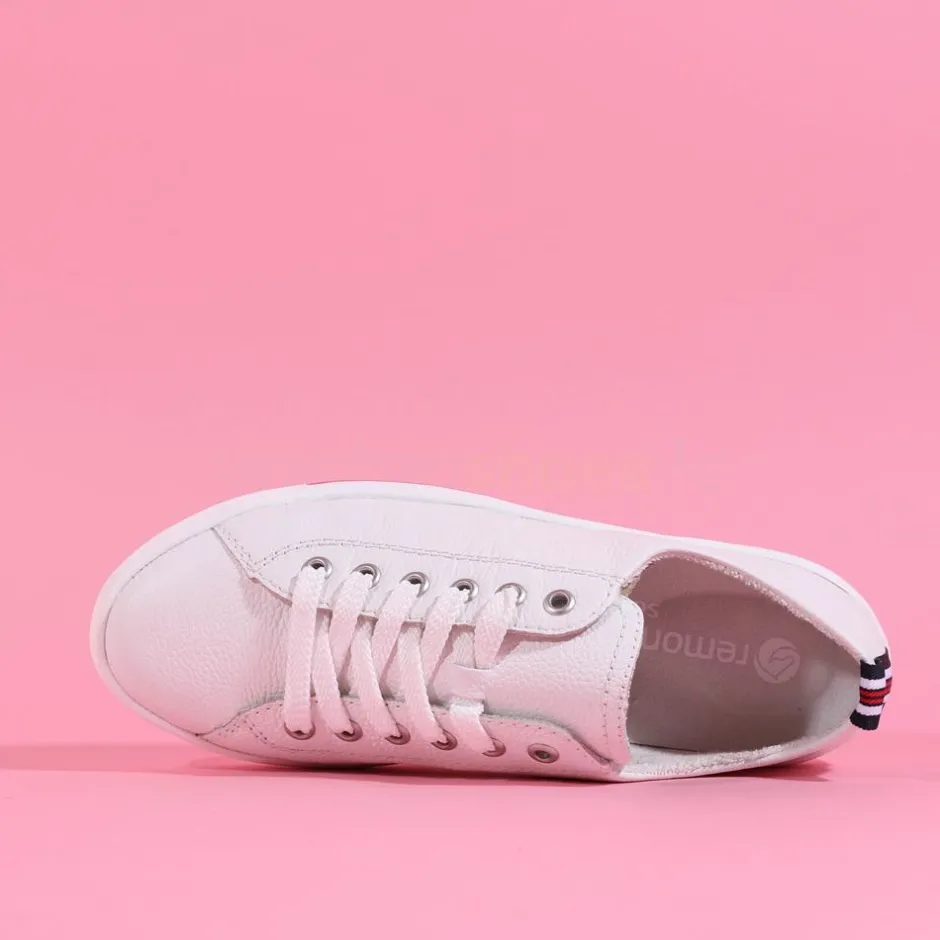 Women Remonte Platform Laced Shoe Harar - White