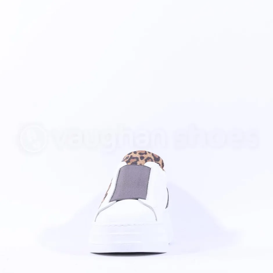 Women Marco Moreo Platform Slip On M Trainer - White Leopard