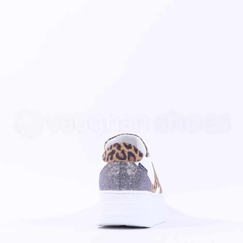 Women Marco Moreo Platform Slip On M Trainer - White Leopard