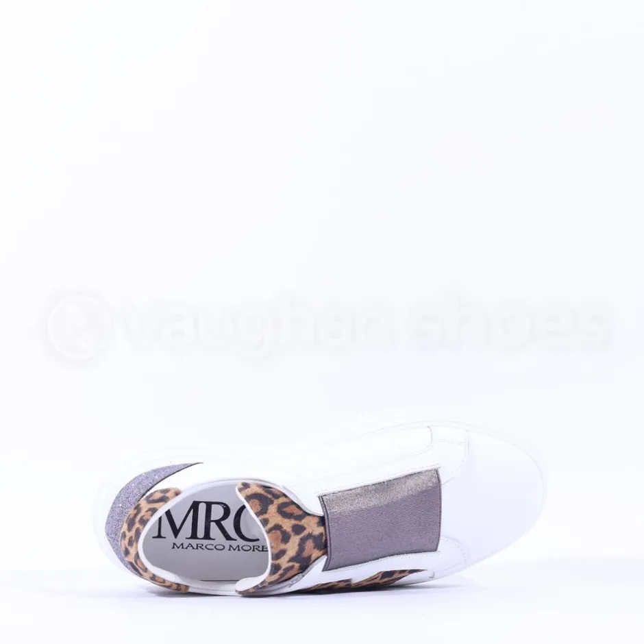 Women Marco Moreo Platform Slip On M Trainer - White Leopard