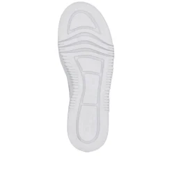 Women Rieker Platform Trainer With Side Zip - Beige Metallic