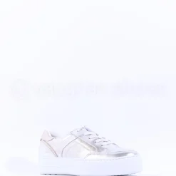 Women Paul Green Platform Trim Trainer - Silver Gold