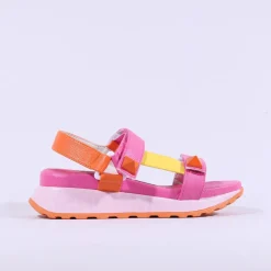 Women Tommy Bowe Ladies Potter T Bar Sandal - Pink Orange