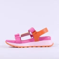 Women Tommy Bowe Ladies Potter T Bar Sandal - Pink Orange