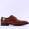 Tommy Bowe Prisco Plain Toe Derby Shoe - Tan Leather