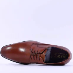 Tommy Bowe Prisco Plain Toe Derby Shoe - Tan Leather