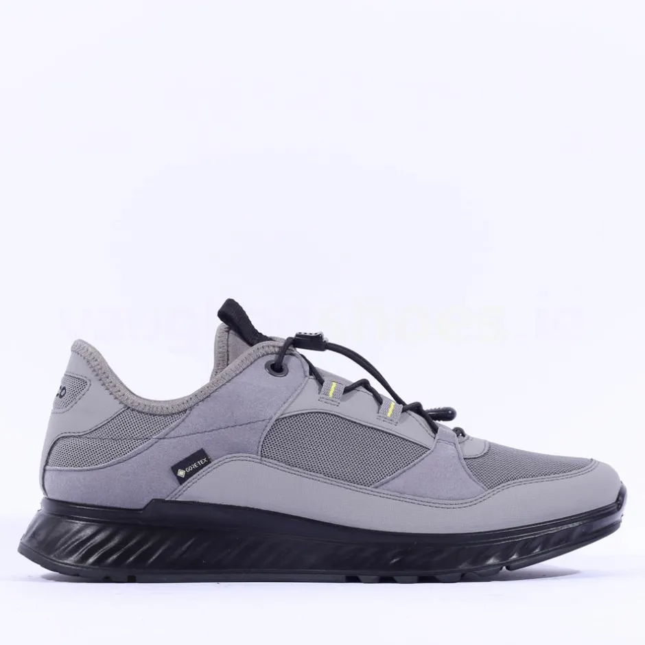 Ecco Men Pull String Goretex Exostride - Steel