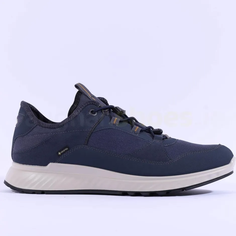 Ecco Men Pull String Goretex Exostride - Navy